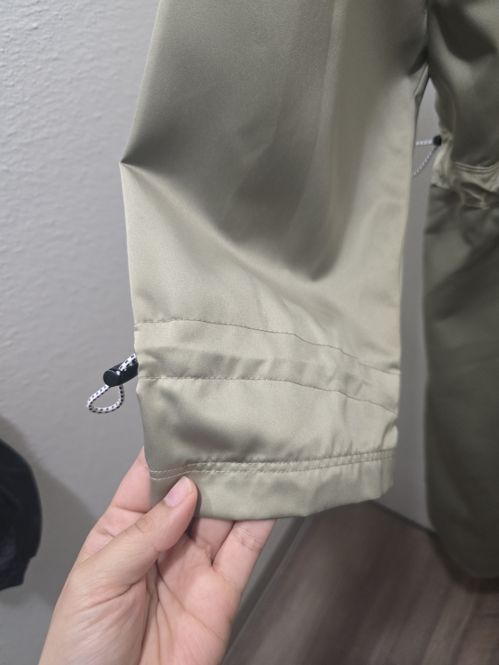 ​NWOT Nike Sportswear Icon Clash Satin Long Jacket - "Mystic Stone" - Picture 5 of 13